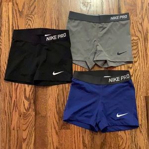Nike pro spandex, compression shorts